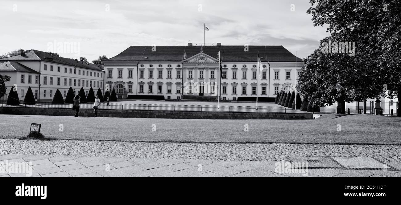 Das Schloss Bellevue, Berlin, Deutschland Stockfoto
