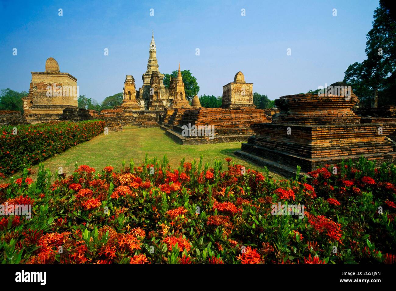 Tempel Wat Phra Si Mahathat, Sukhothai Historical Park, Thailand Stockfoto