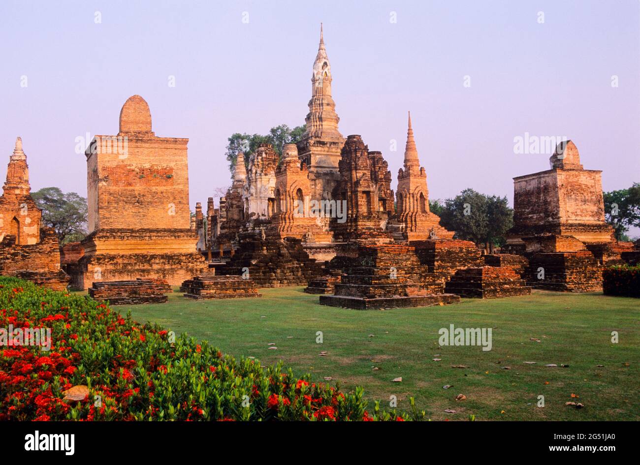 Tempel Wat Phra Si Mahathat, Sukhothai Historical Park, Thailand Stockfoto