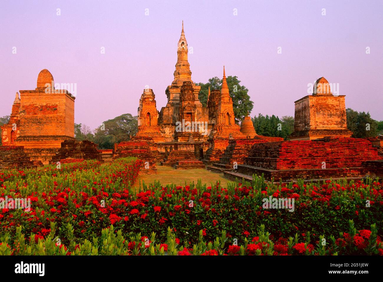 Phra Si Mahathat Tempel, Sukhothai Historischer Park, Thailand Stockfoto