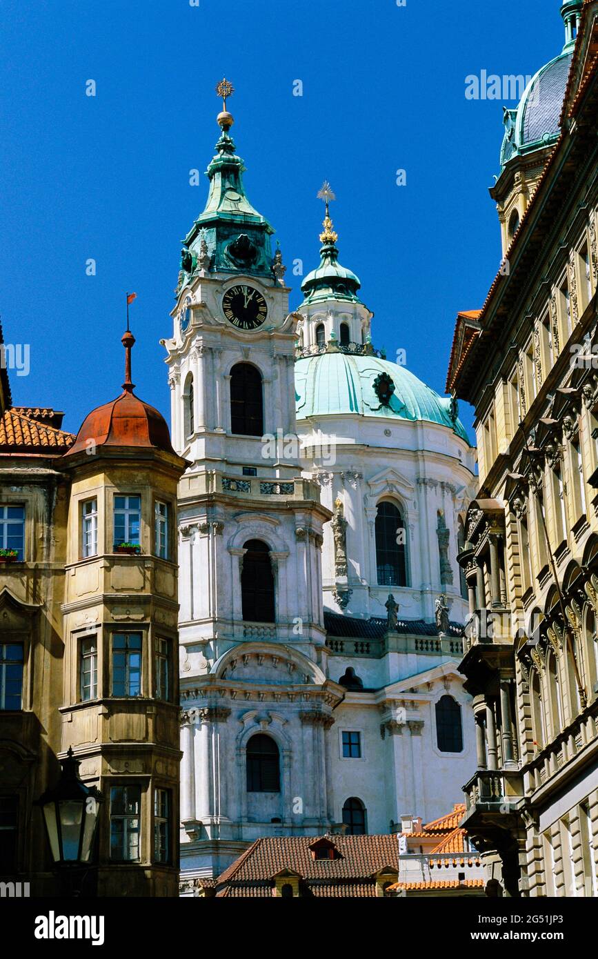 Nikolaikirche, Mala Strana, Prag, Tschechische Republik Stockfoto