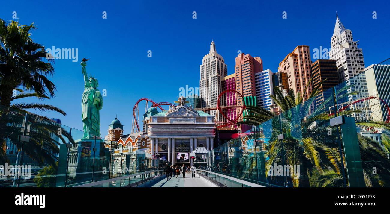 Eintritt zum Hotel und Casino, Las Vegas, Nevada, USA Stockfoto