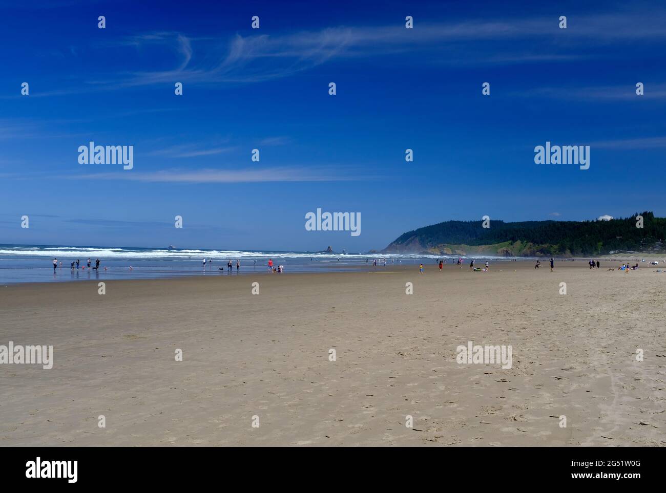 Blick auf Cannon Beach, Oregon Coast, USA Stockfoto