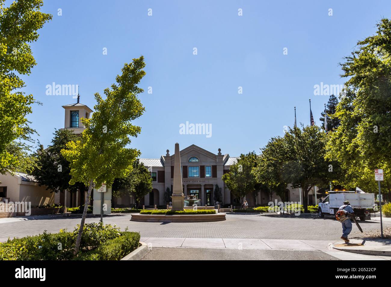 Das Tracy California City Hall in Tracy California im San Joaquin County Stockfoto