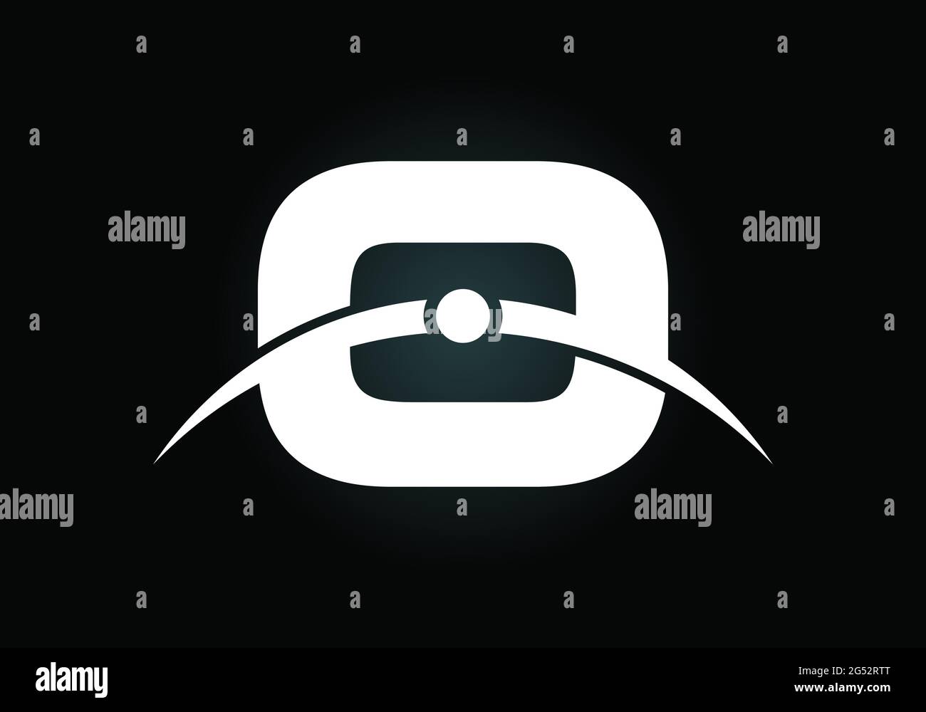Initial O Letter Logo mit Creative Modern Business Typography Vektor-Vorlage. Das Logo der Erdatmosphäre Stock Vektor