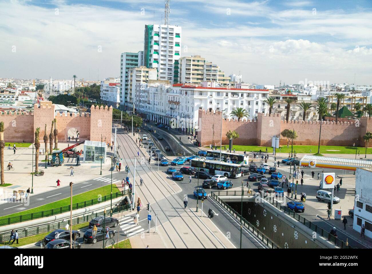 RABAT, die Hauptstadt Marokkos Stockfoto