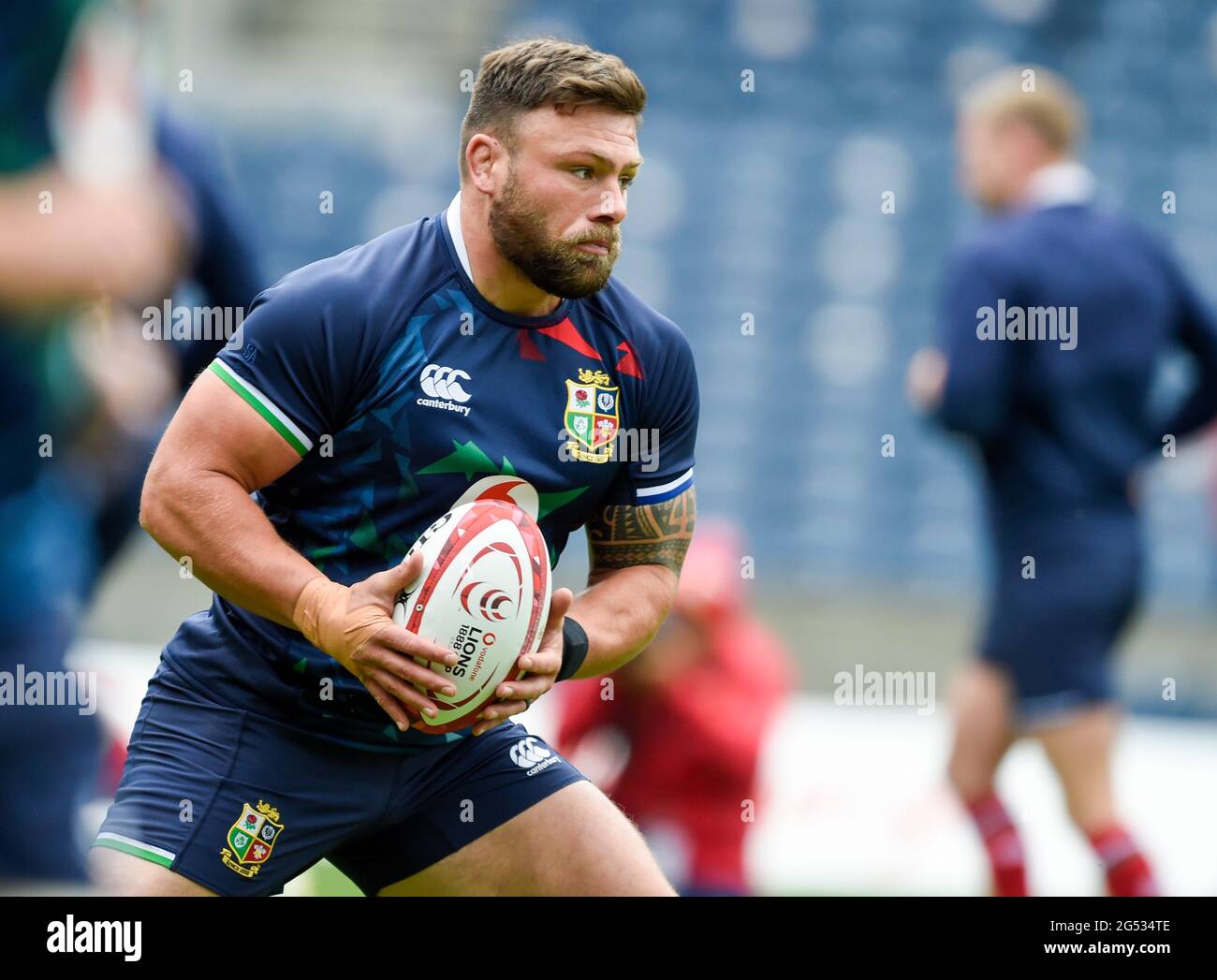 Edinburgh, Großbritannien. Juni 2021. Murrayfield, Edinburgh, Großbritannien. 25. Juli 2021: Während des britischen und irischen Lions-Rugby-Kader-Teams laufen auf BT Murrayfield, Edinburgh, Großbritannien. Quelle: Ian Rutherford/Alamy Live News Stockfoto