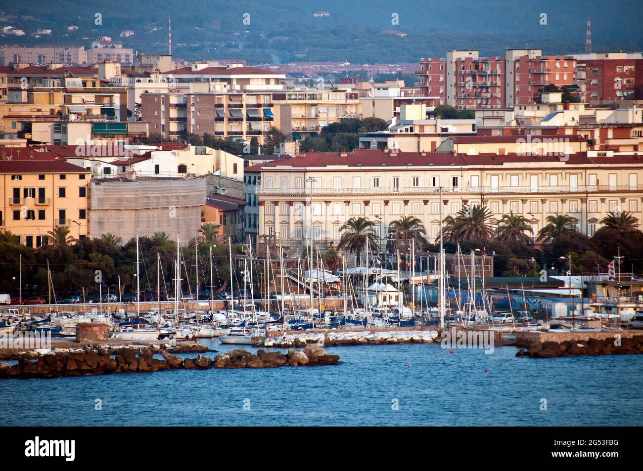 Litorno Harbour, Italien Stockfoto