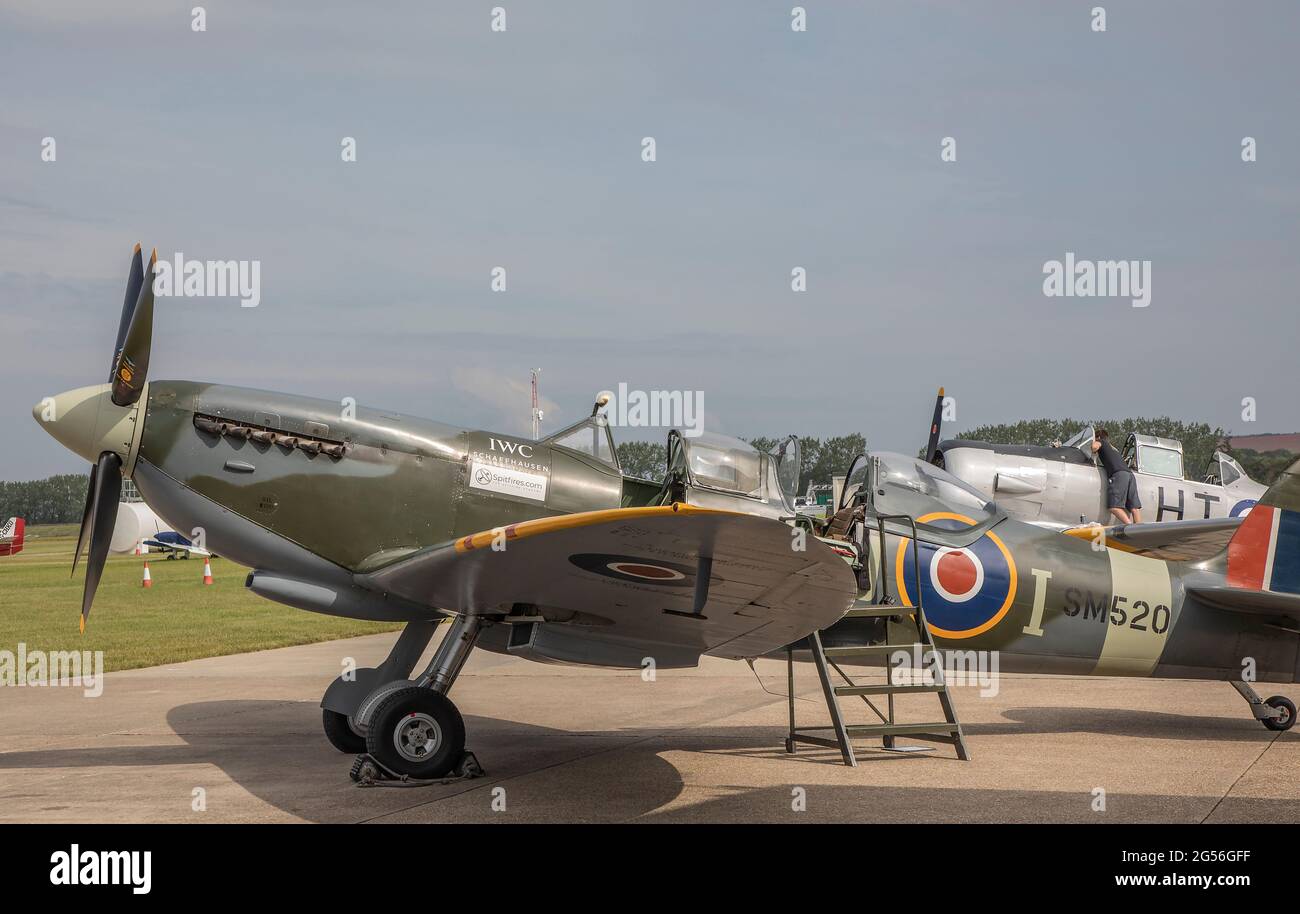 Spitfire T Mk IX G-ILDA SM520 Stockfoto