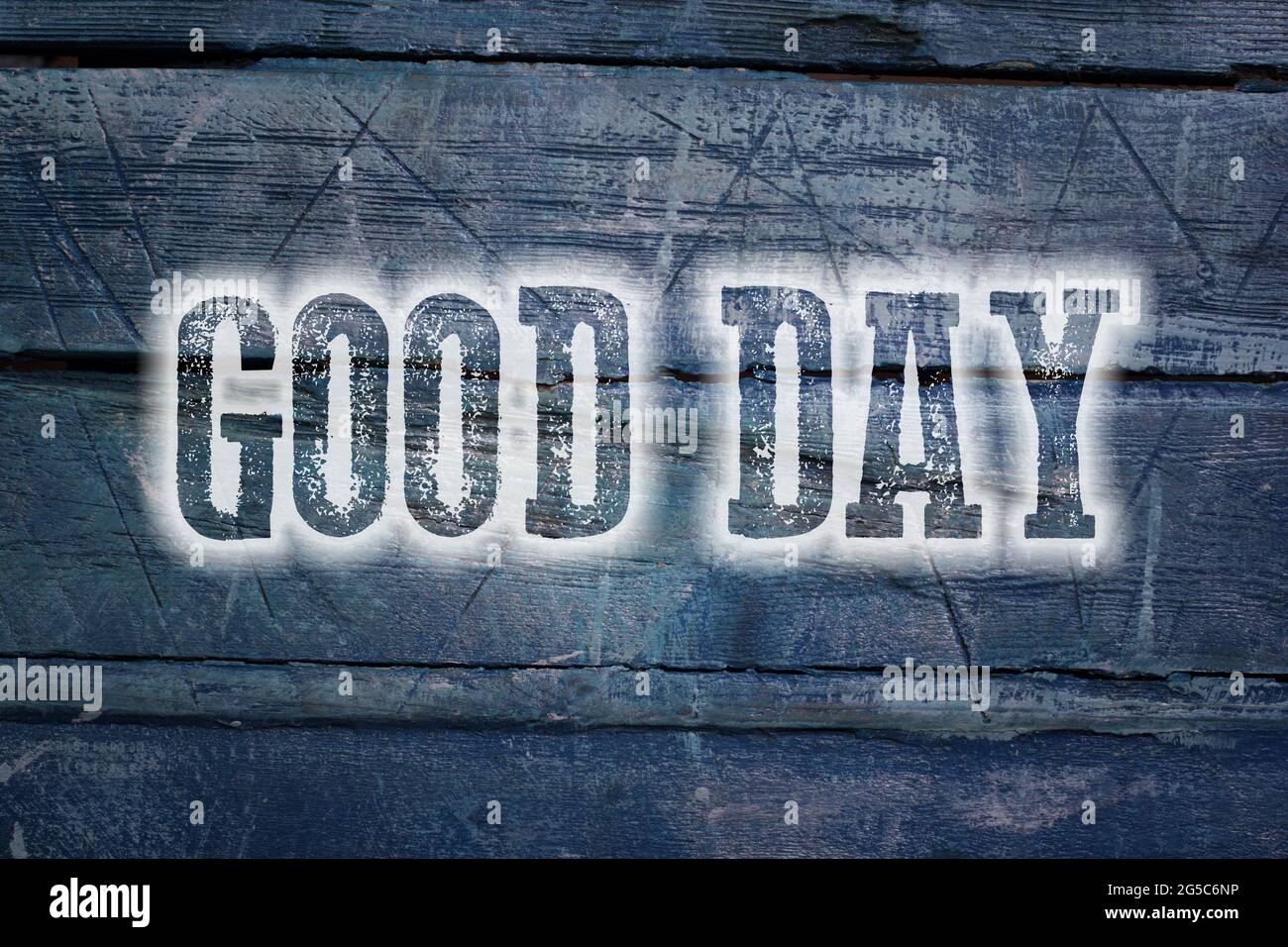 Good Day Konzept Text auf dem Hintergrund Stockfoto