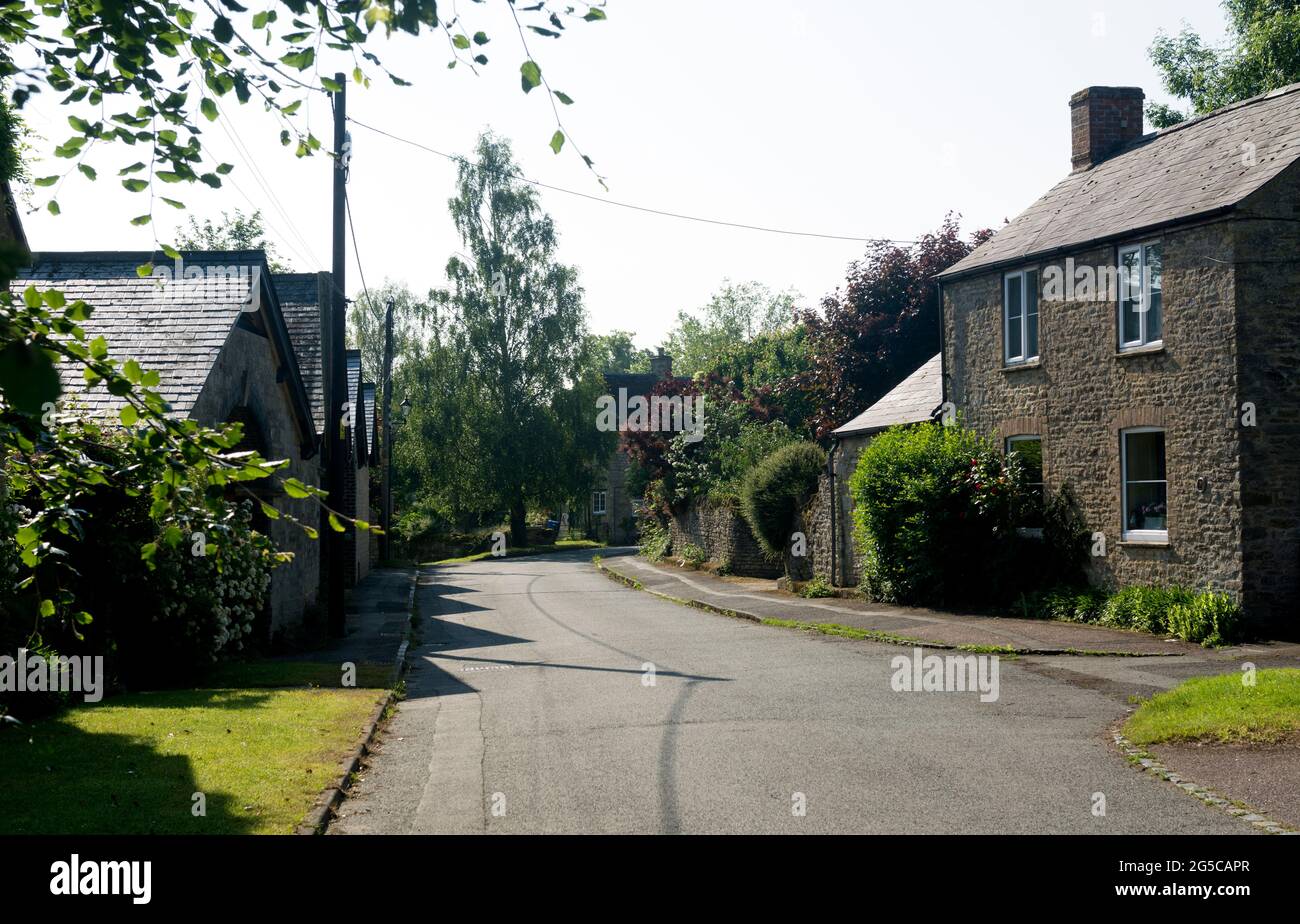 Church Lane, Evenley, Northamptonshire, England, Großbritannien Stockfoto