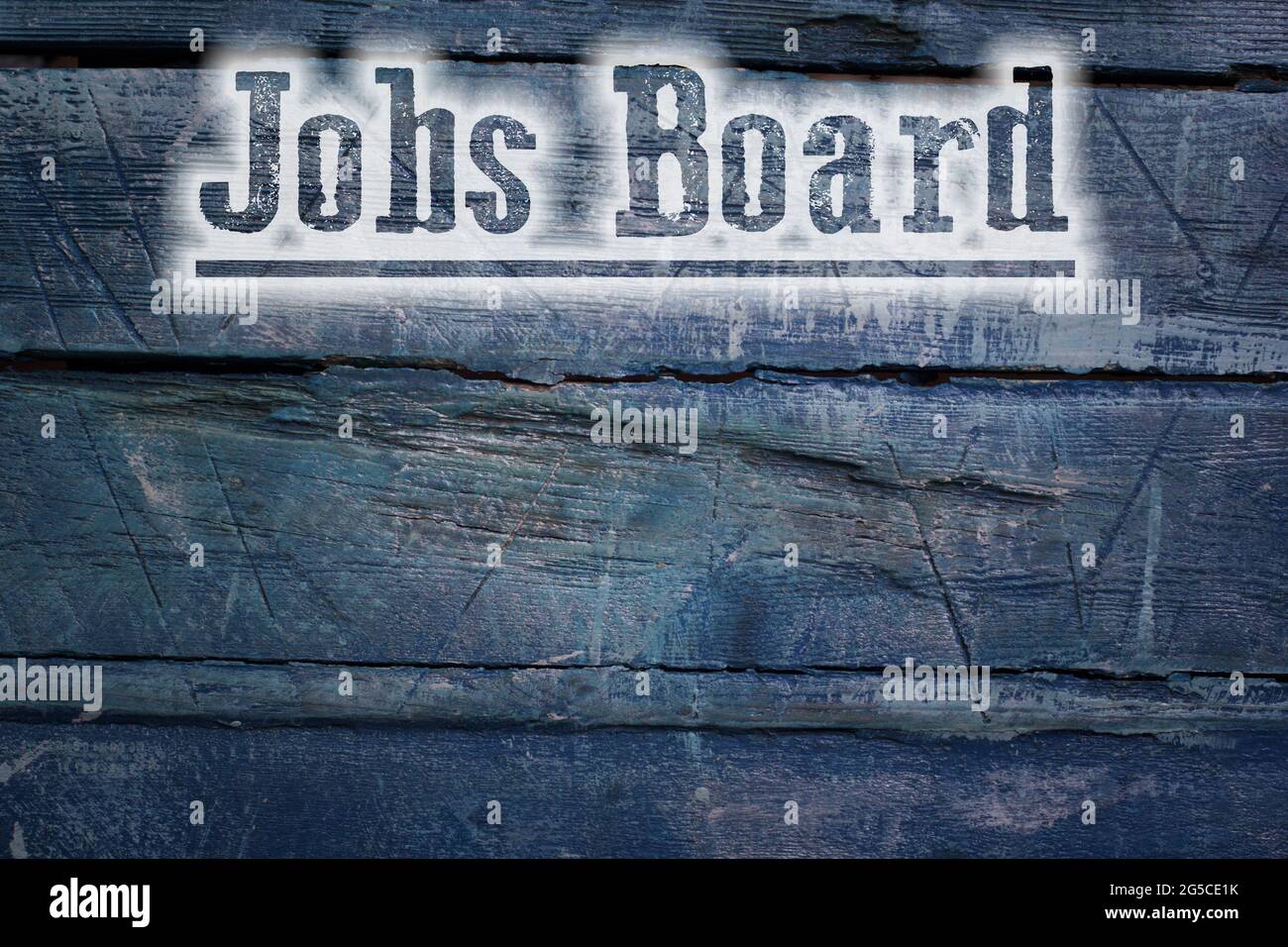 Jobs Board Konzepttext auf Hintergrund Stockfoto