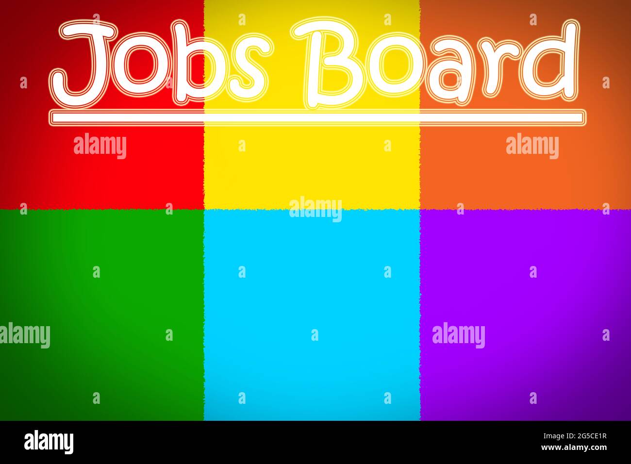 Jobs Board Konzepttext auf Hintergrund Stockfoto