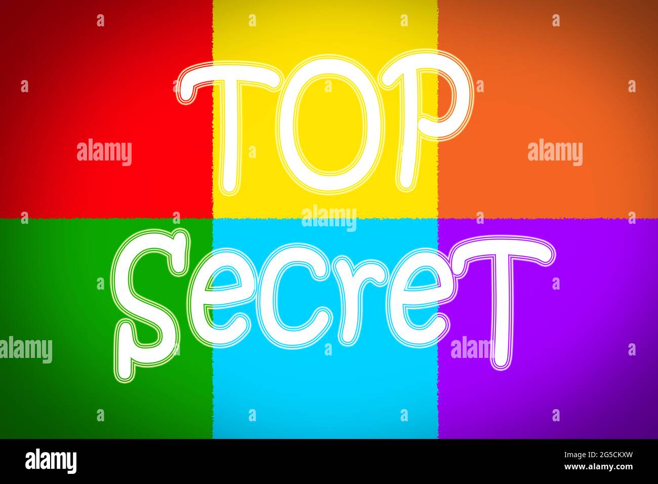 Top Secret Concept Text auf dem Hintergrund Stockfoto