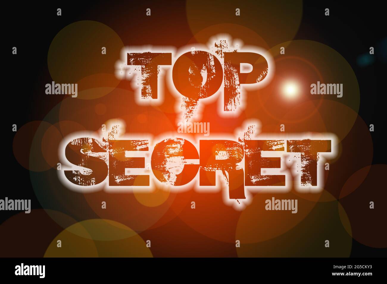Top Secret Concept Text auf dem Hintergrund Stockfoto