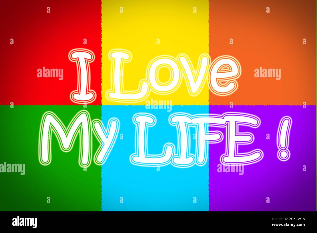 I Love My Life Konzepttext Stockfoto