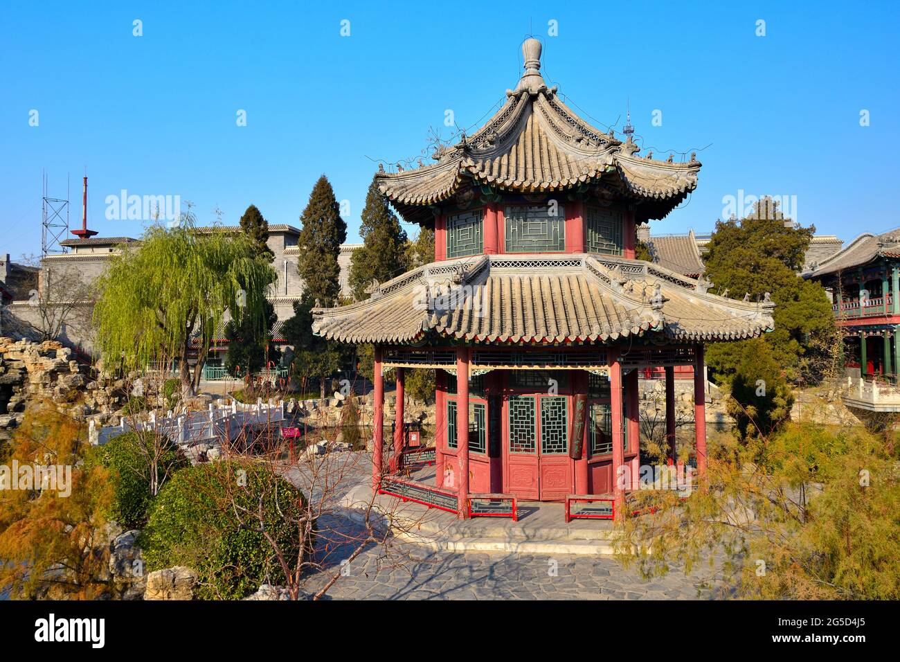 Blick auf Baoding Stockfoto