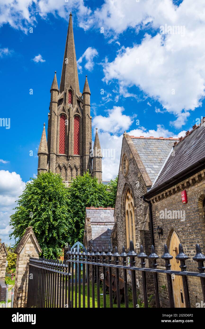 St. John the Evangelist Church Bury St Edmunds Suffolk. Der Architekt und Bauherr William Ranger wurde um das Jahr 1840 erbaut. Stockfoto