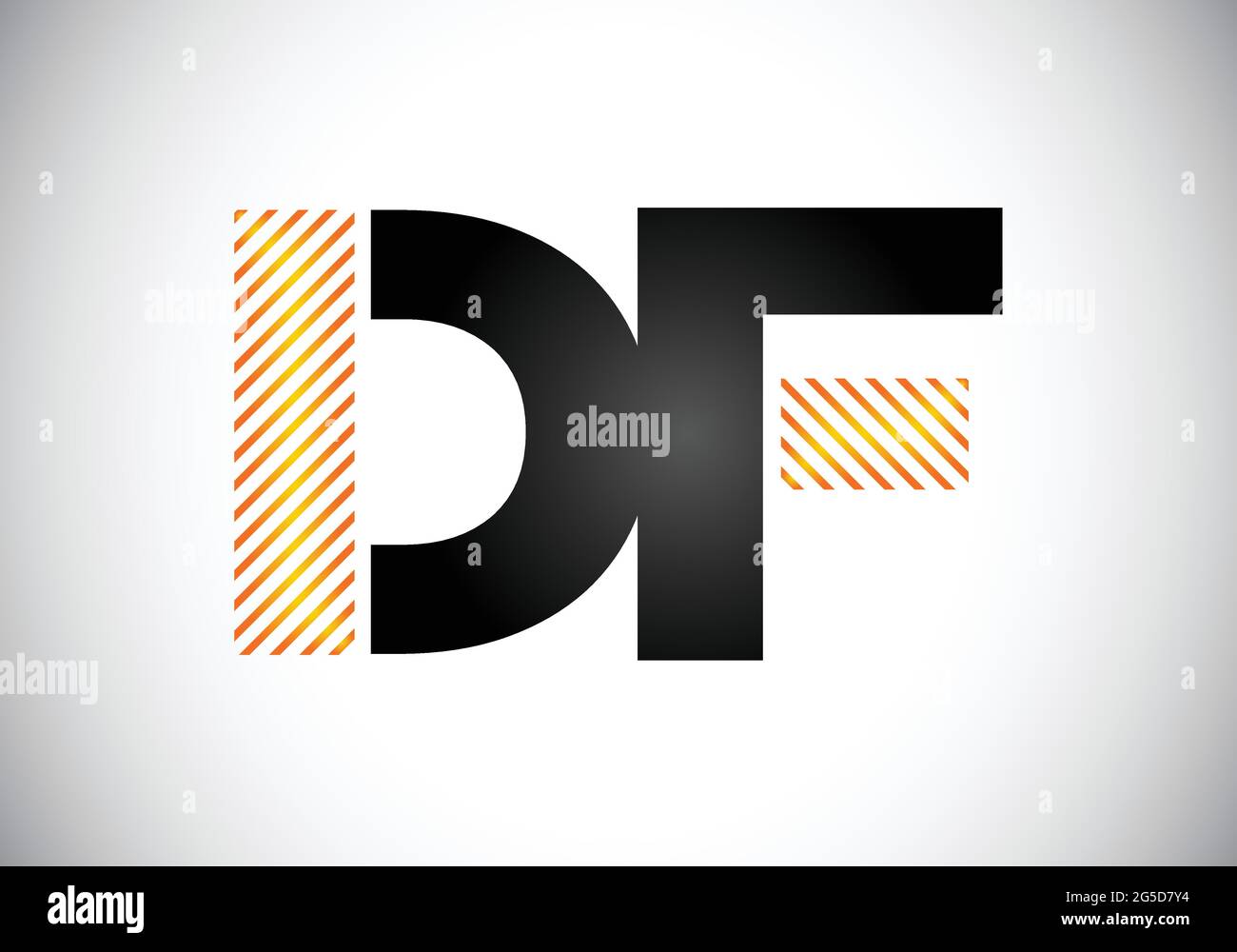 Ursprüngliches DF-Letter-Logo mit Vektorvorlage für kreative moderne Business-Typografie. Kreativer abstrakter Monogramm-Buchstabe DF Stock Vektor