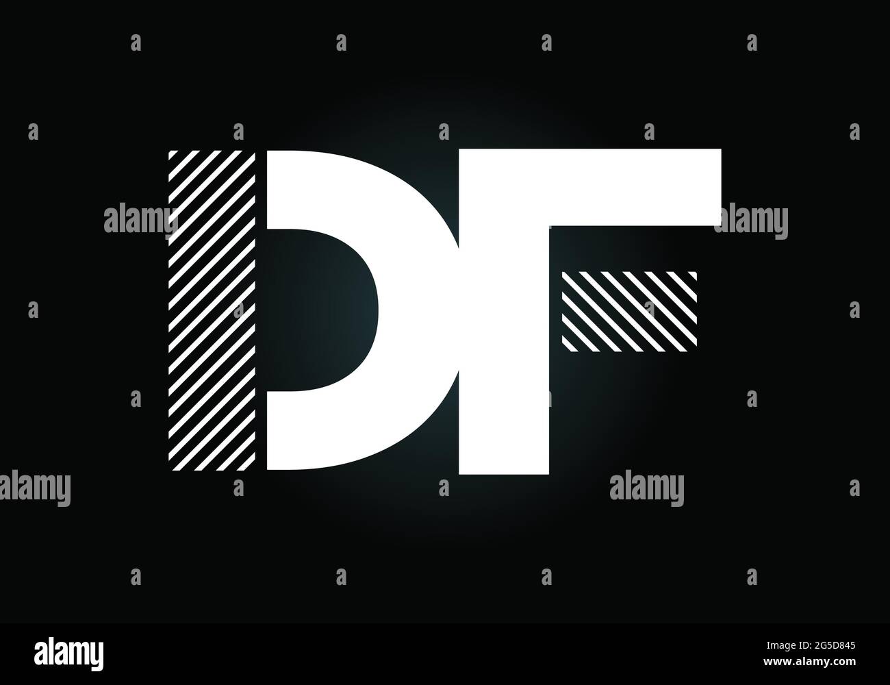Ursprüngliches DF-Letter-Logo mit Vektorvorlage für kreative moderne Business-Typografie. Kreativer abstrakter Monogramm-Buchstabe DF Stock Vektor
