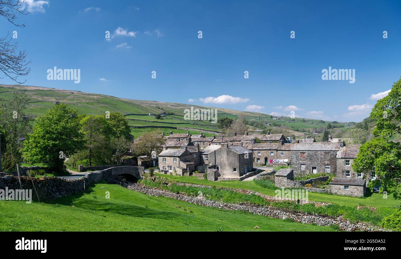 Weiler Thwaite am oberen Ende von Swaledale in North Yorkshire, Großbritannien. Stockfoto