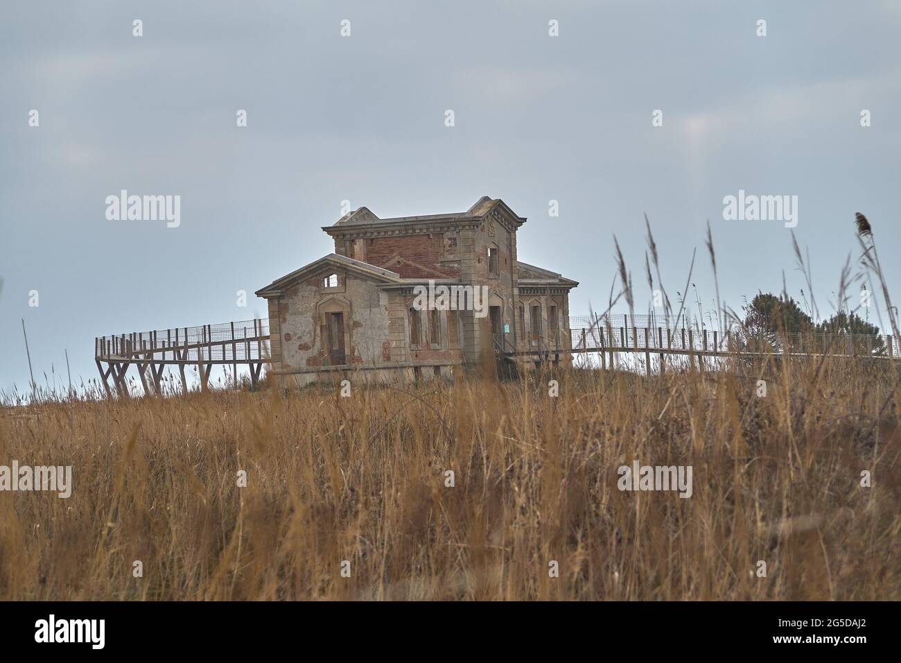 Das Haus der Ampel mit dem Namen 'Casa dels senyals - El semafor' in El Prat de Llobregat Stockfoto