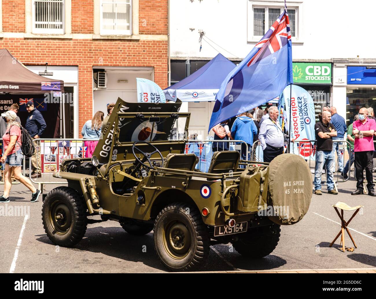 26. Juni Banbury, Oxfordshire, Großbritannien. Tribute zum Tag der Streitkräfte Stockfoto