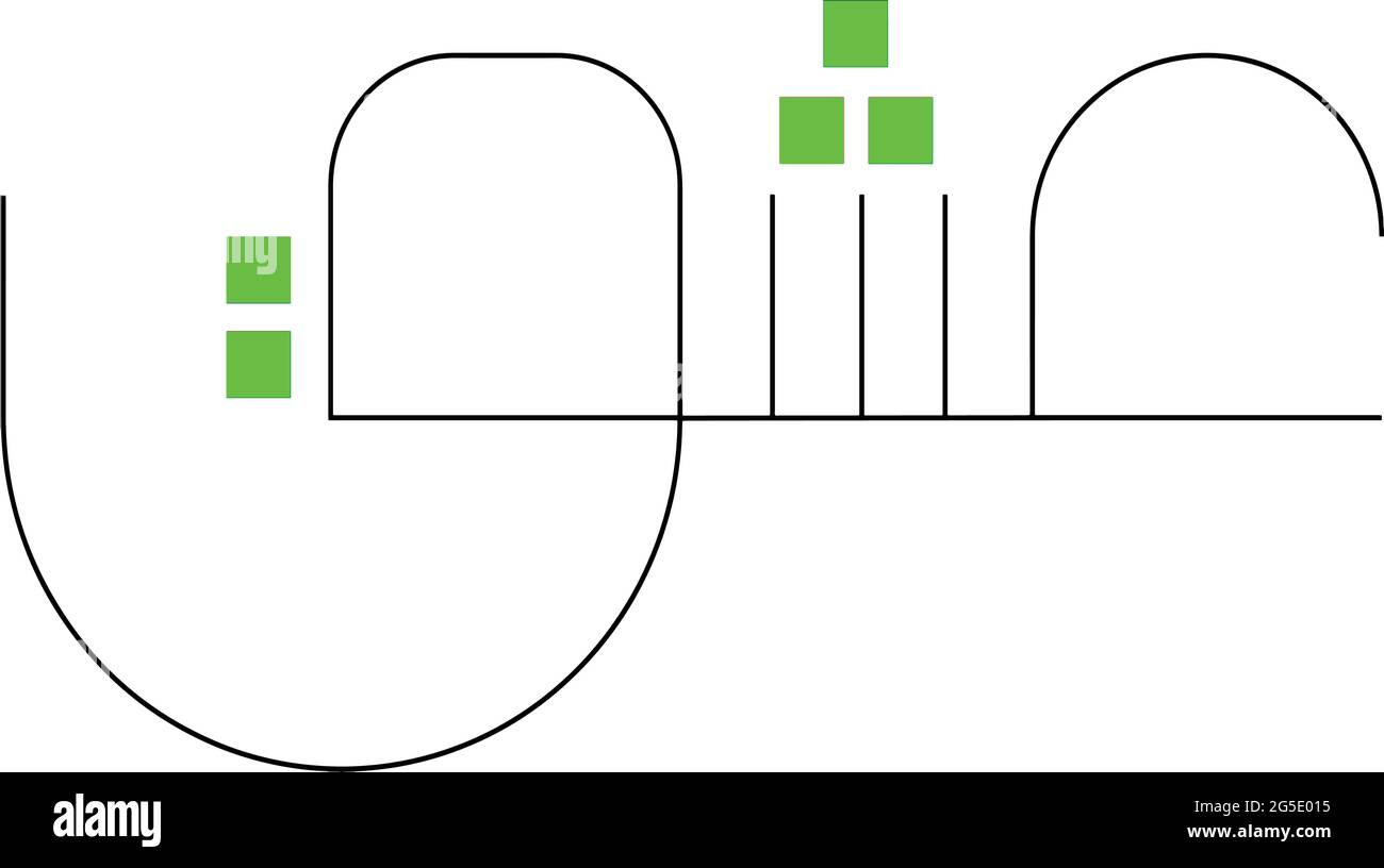Moderne Kalligraphie editierbare Illustration Vektor. Stock Vektor