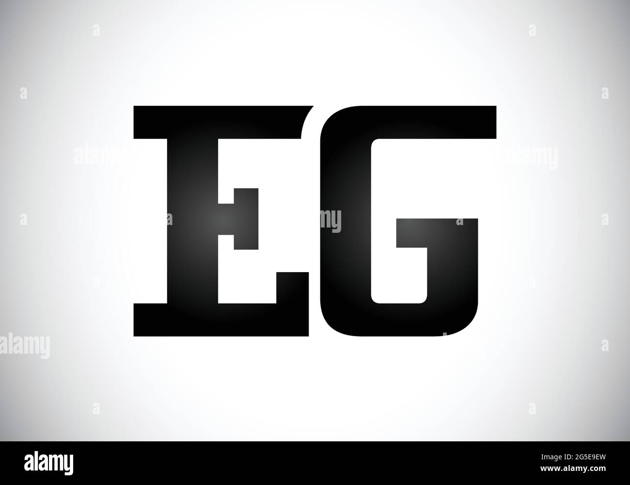 Initial E G Letter Logo mit Creative Modern Business Typography Vektorvorlage. Kreativer abstrakter Monogramm-Buchstabe E G Stock Vektor