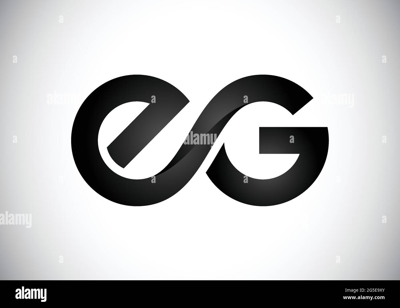 Initial E G Letter Logo mit Creative Modern Business Typography Vektorvorlage. Kreativer abstrakter Monogramm-Buchstabe E G Stock Vektor