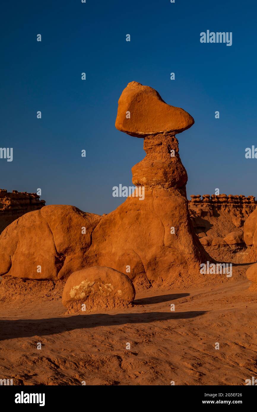 Hoodoo-Felsformation im Goblin Valley State Park, Utah Stockfoto