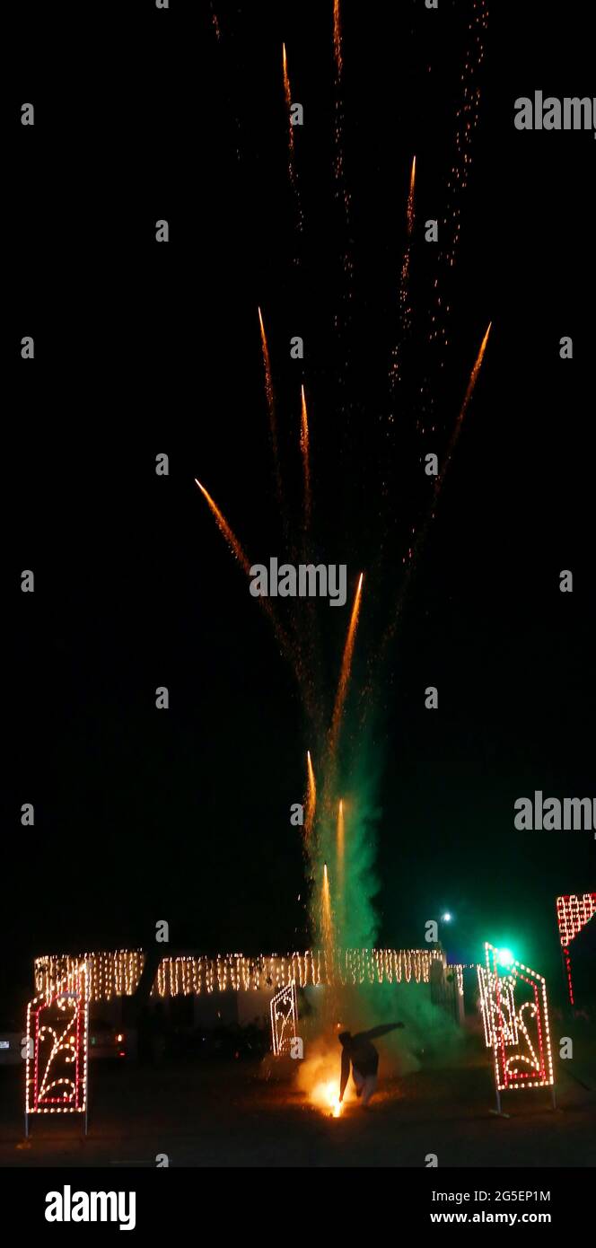 Feuerwerk Stockfoto