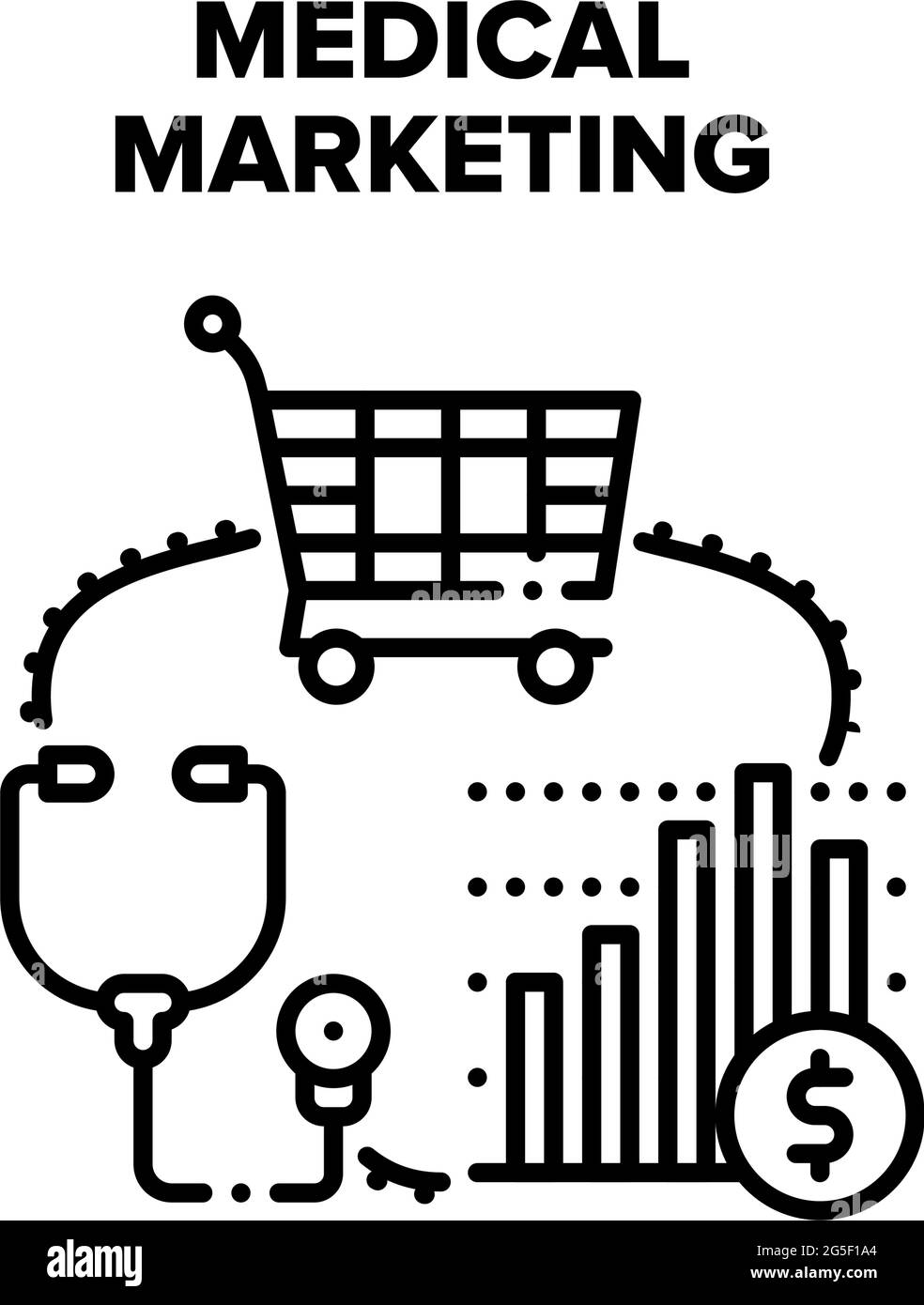 Medical Marketing Health Vector Konzept Stock Vektor