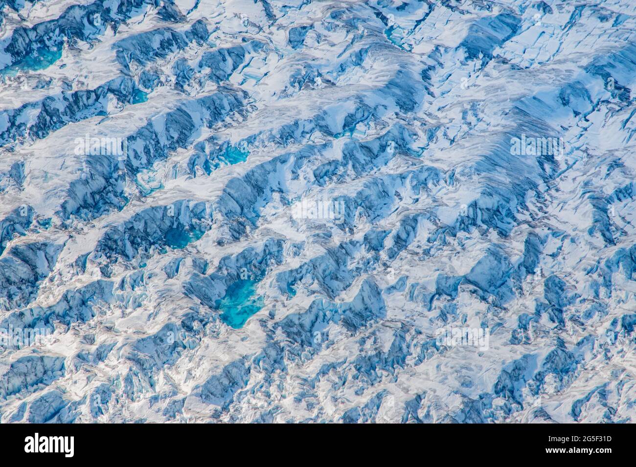 Anchorage, Alaska, USA, 20150525: Lake George i enden AV Knik-isbreen. Foto: Ørjan F. Ellingvåg Stockfoto