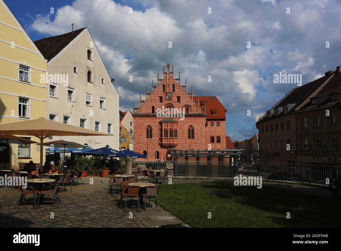 historisches Rathaus in Sulzbach Rosenberg, Amberg, Oberpfalz, Bayern! Stockfoto