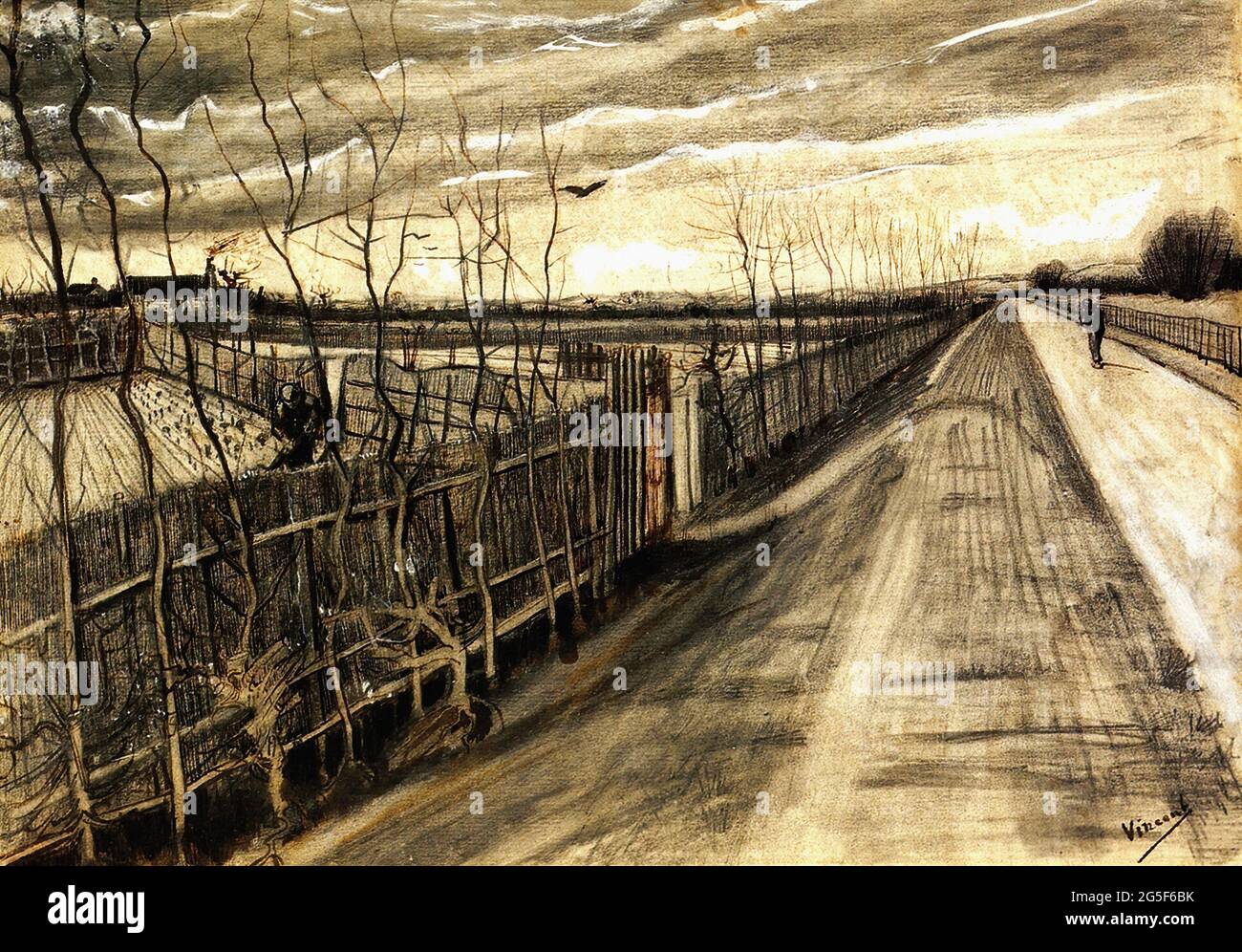 Vincent Van Gogh - Country Road 1890 Stockfoto