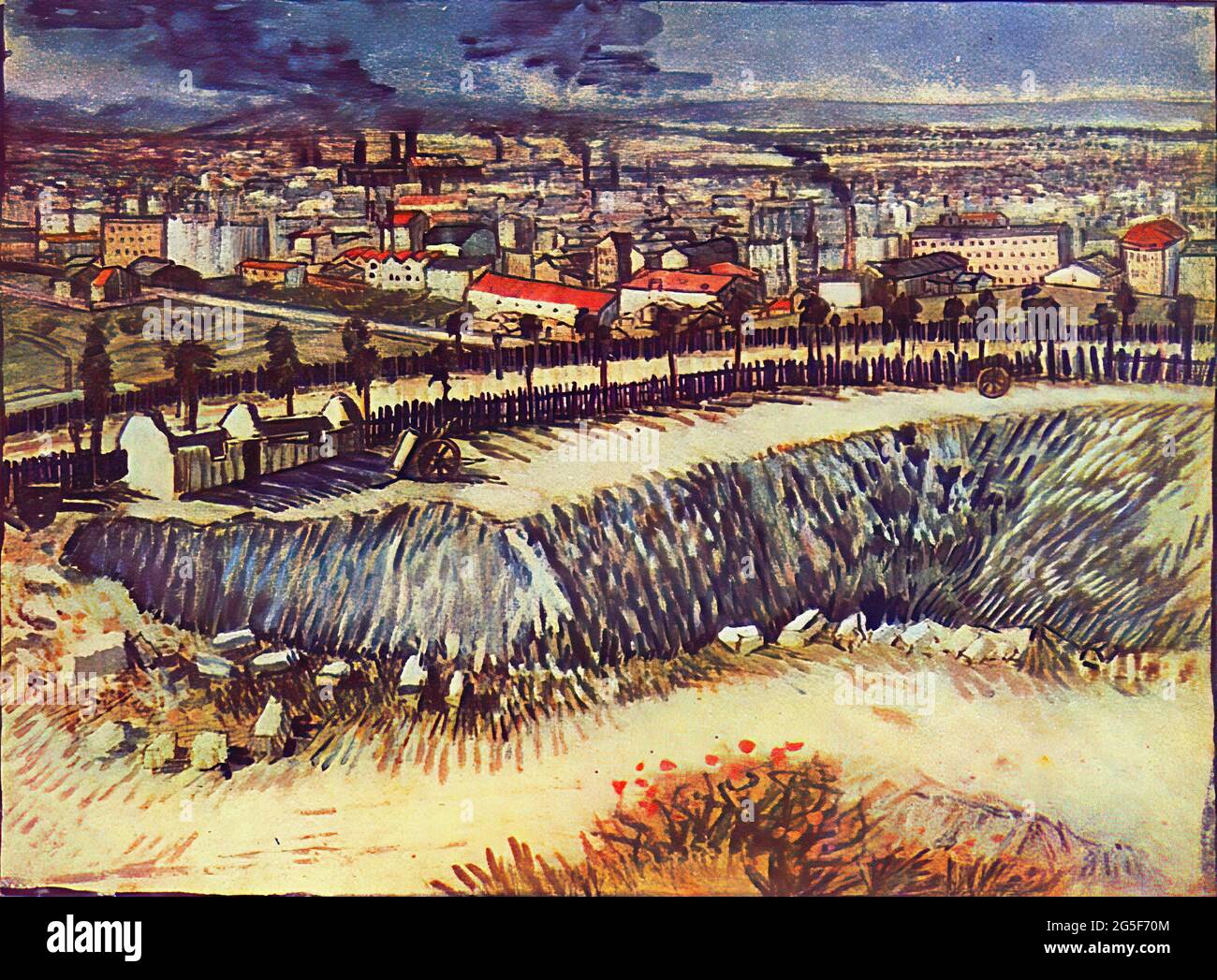 Vincent Van Gogh - Stadtrand von Paris in der Nähe von Montmartre 1887 Stockfoto