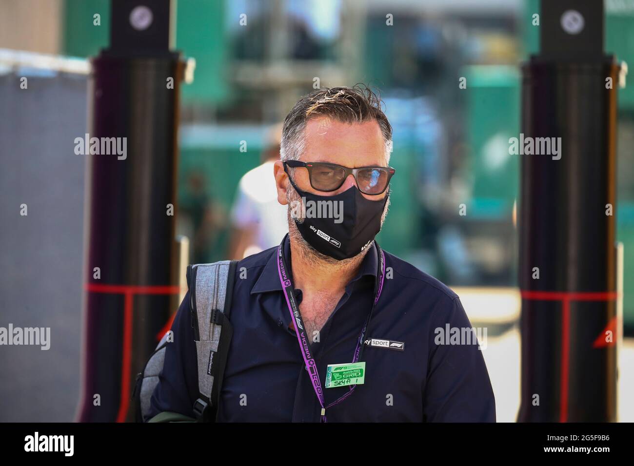 Spielberg, Österreich. Juni 2021. Carlo Vanzini, Sky Italia; Formel-1-Weltmeisterschaft 2021, Steirischer GP 2021, 24-27. Juni 2021 Quelle: Independent Photo Agency/Alamy Live News Stockfoto