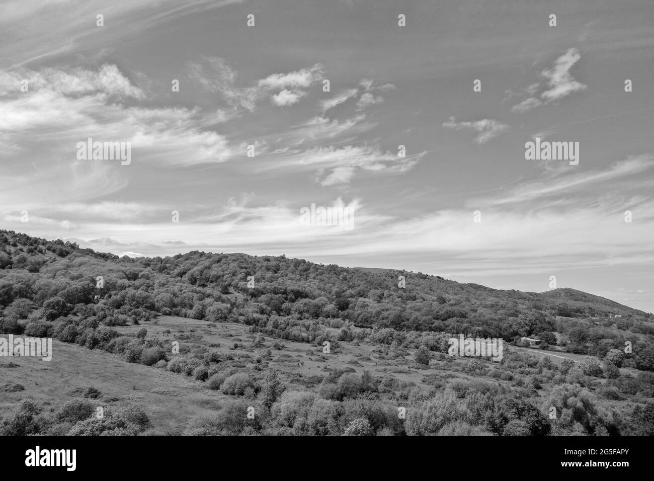 Die wunderschönen Malvern Hills Stockfoto