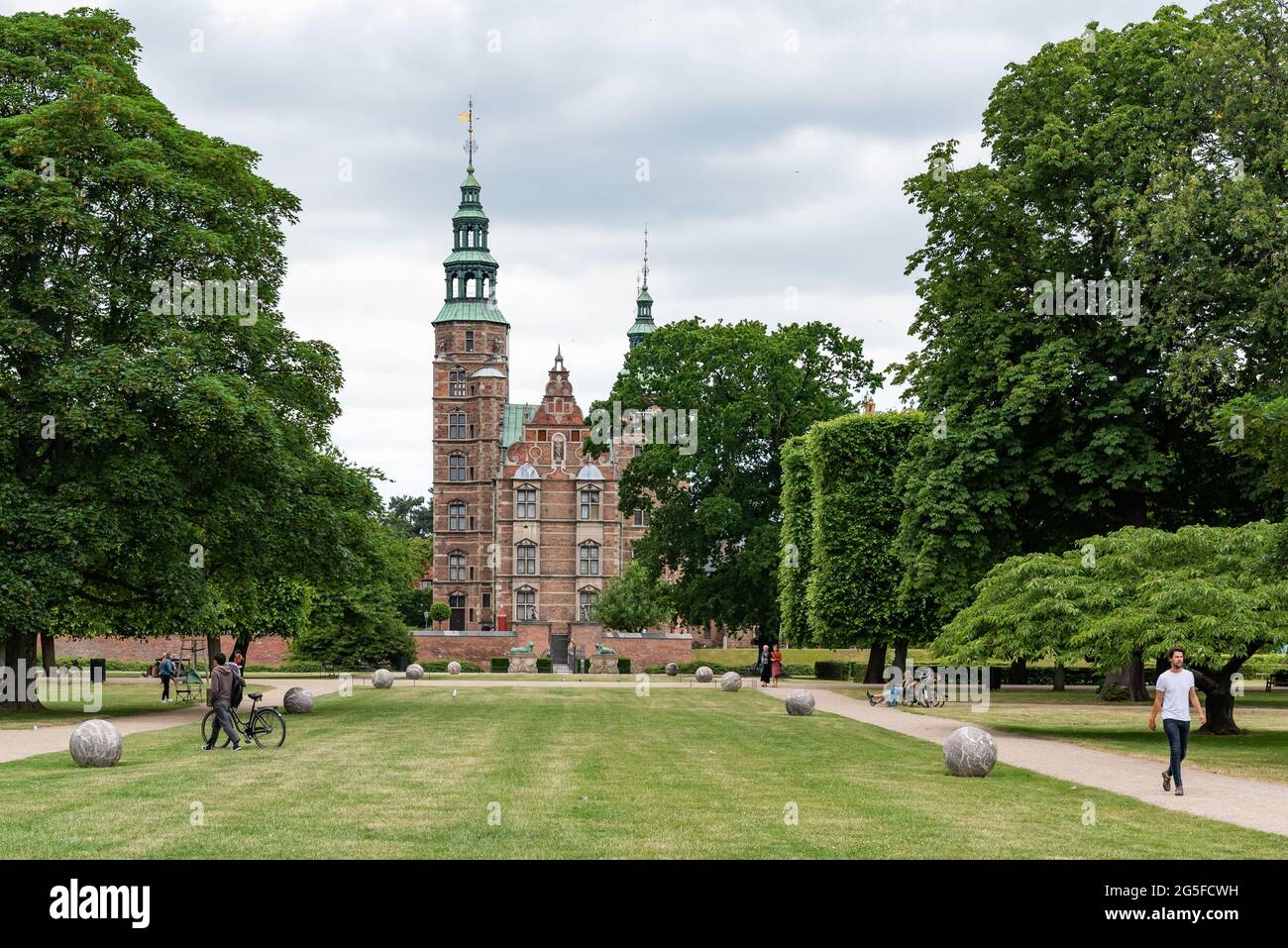 Kongens Have, Rosenborg Slot, Kopenhagen, Dänemark Stockfoto