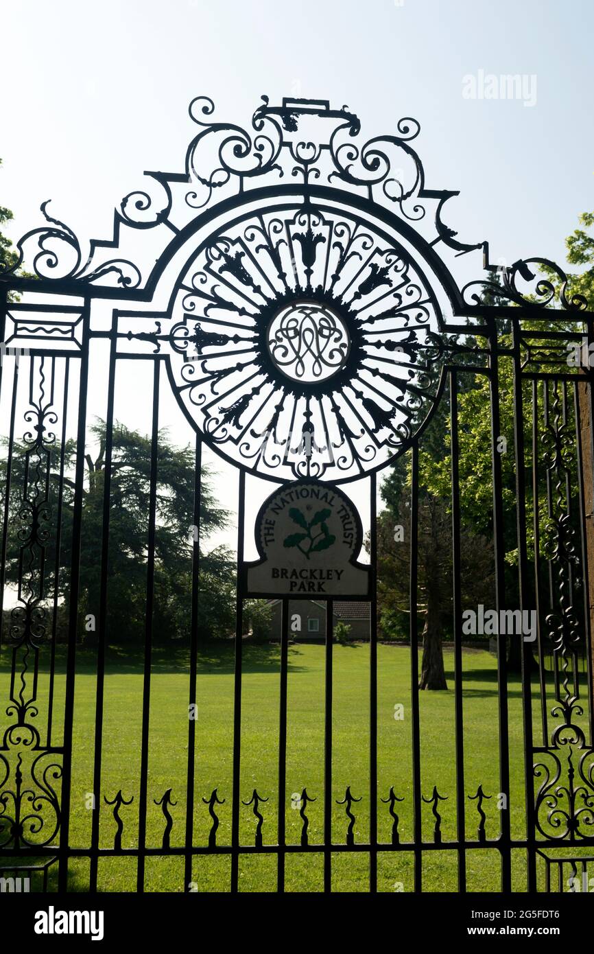 Brackley Park Gate, Brackley, Northamptonshire, England, Großbritannien Stockfoto