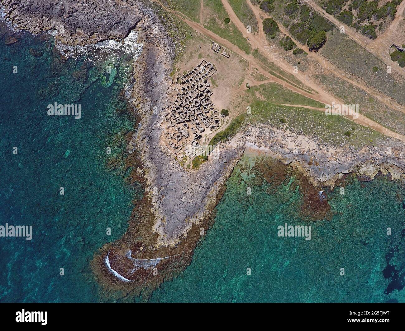 Necropolis de Son Real, Mallorca, Balearen Stockfoto