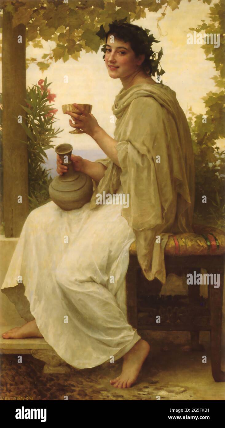 William-Adolphe Bouguereau (1825-1905) - Bacchante 1894 Stockfoto