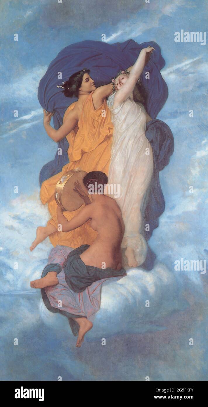 William-Adolphe Bouguereau (1825-1905) - Tanz 1856 Stockfoto