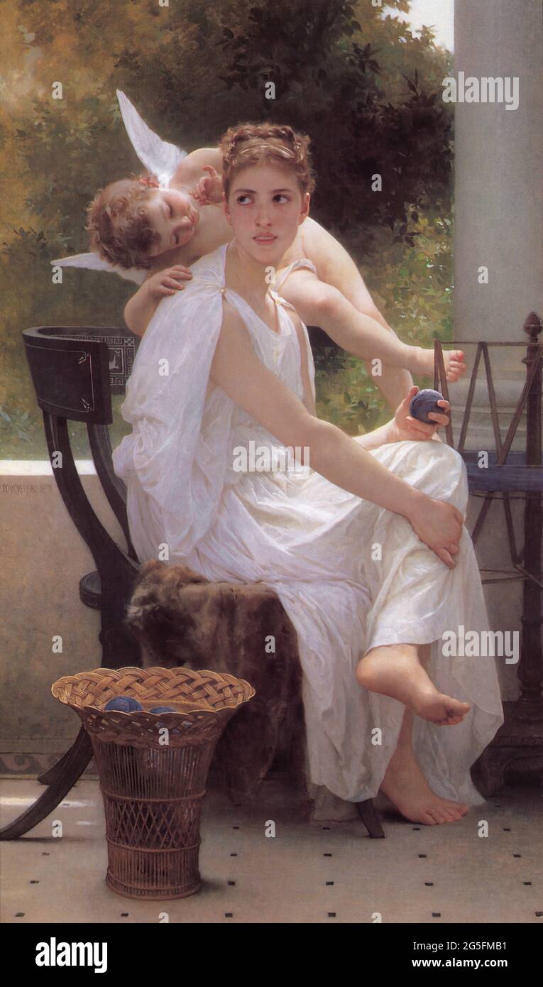 William-Adolphe Bouguereau (1825-1905) - Die Arbeiten Wurden 1891 Unterbrochen Stockfoto