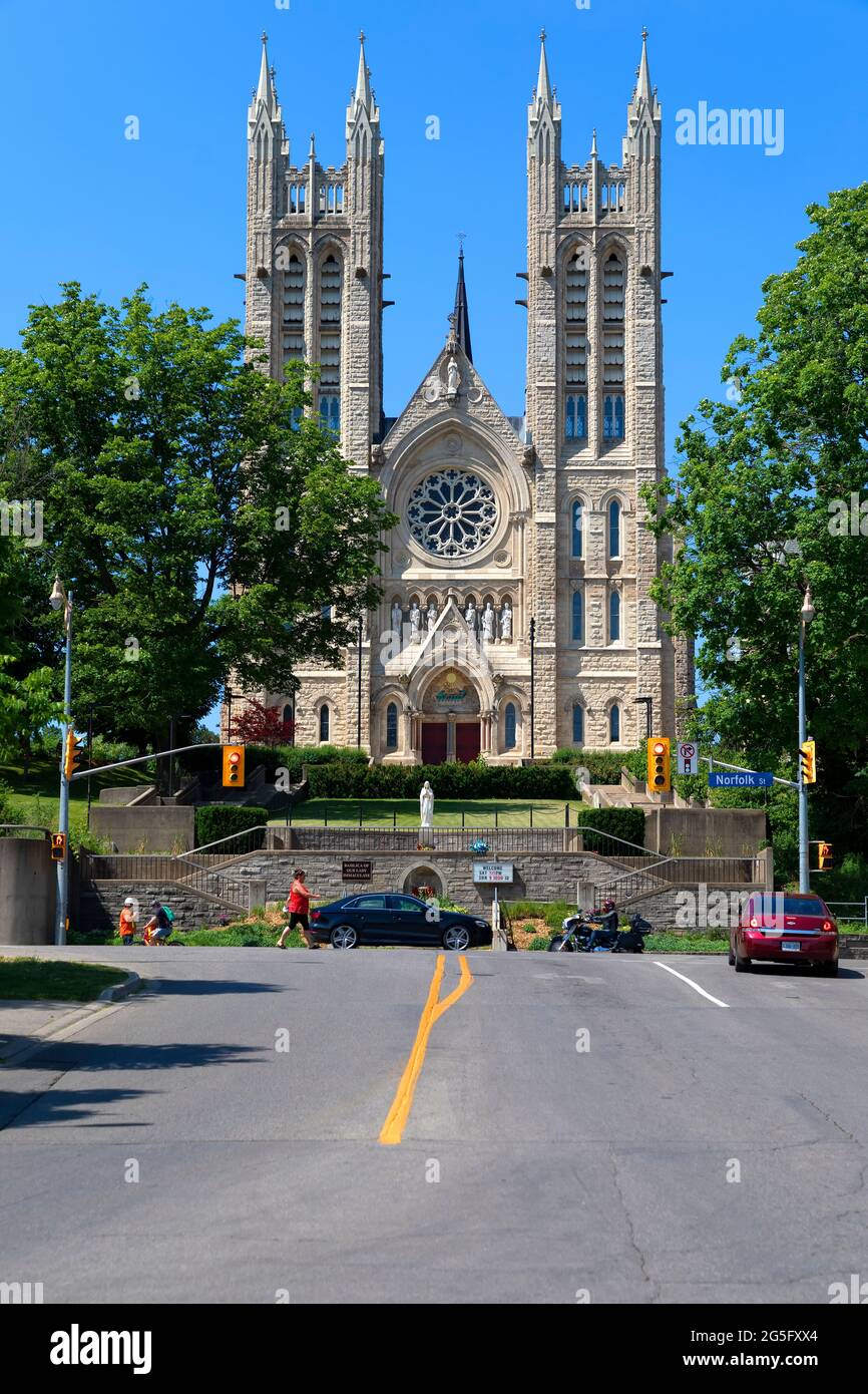Basilika unserer Lieben Frau Unbefleckte römisch-katholische Basilika in Guelph, Ontario, Kanada. Stockfoto