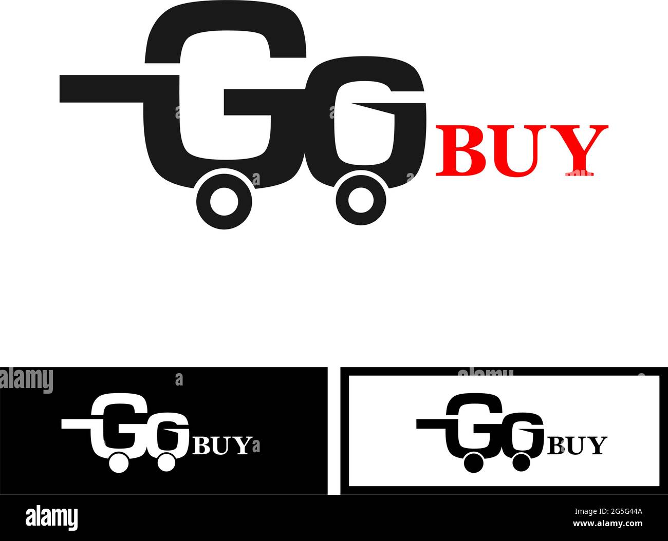 Kaufen Sie Aktien Symbole. Flaches Set-Symbol. Beschriftung. vektor Stock Vektor