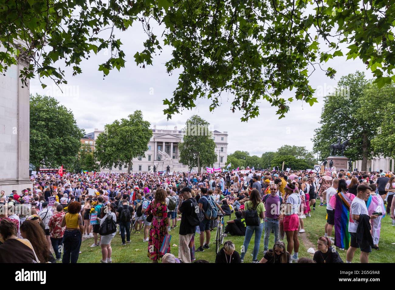 Dritte Auflage von London Trans Pride Stockfoto