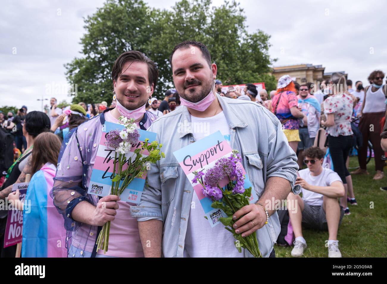 Dritte Auflage von London Trans Pride Stockfoto