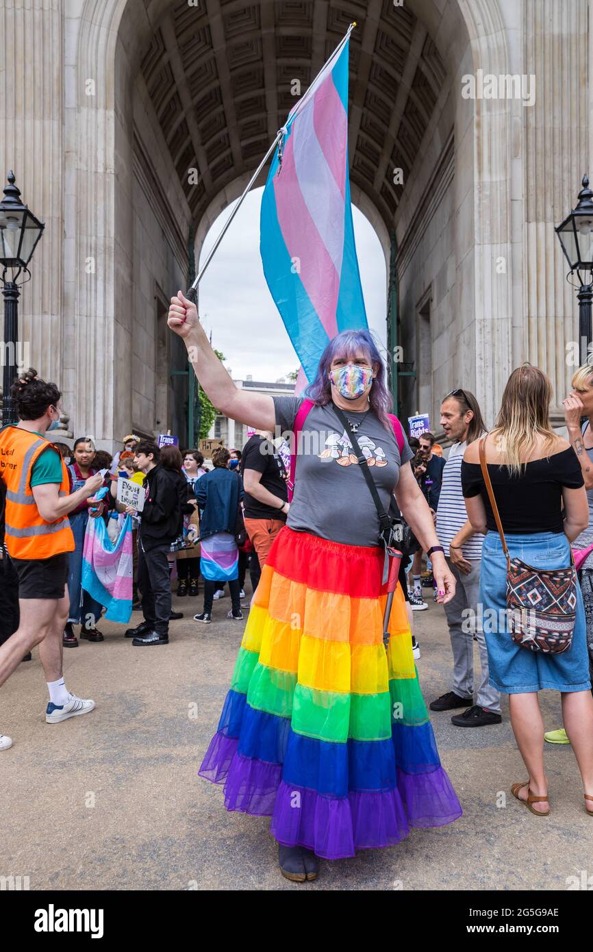 Dritte Auflage von London Trans Pride Stockfoto